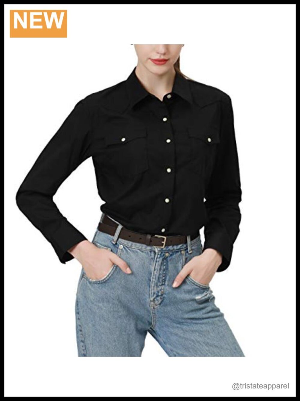 Women's Cotton Plaid Snap Button Up Western Long Sleeve Shirt